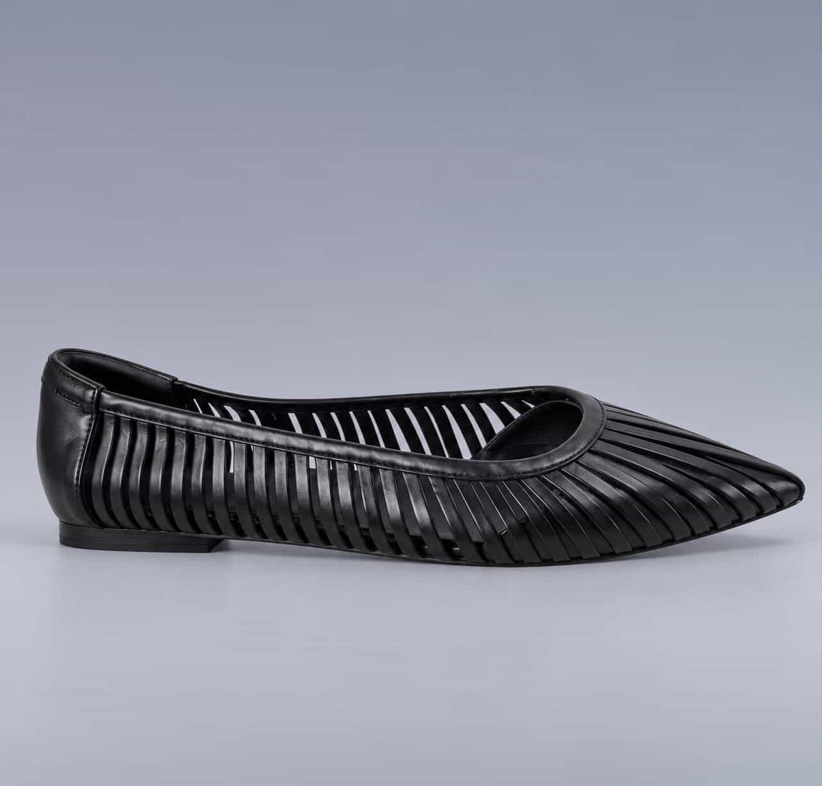 Cult Gaia Black Caged Flats